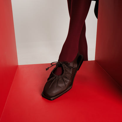 CEKHAS X VIRA TANDIA - Vexi Brown Flat Shoes