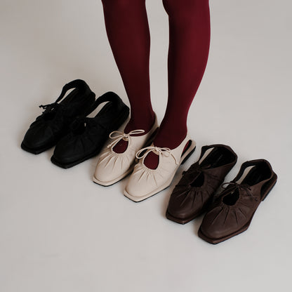 CEKHAS X VIRA TANDIA - Vexi Flat Beige Shoes