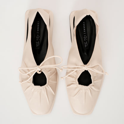 CEKHAS X VIRA TANDIA - Vexi Flat Beige Shoes