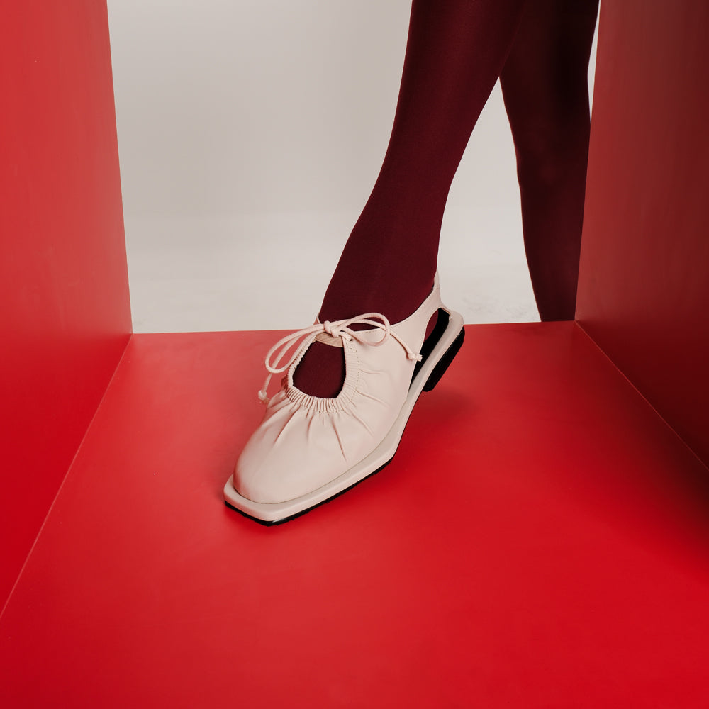 CEKHAS X VIRA TANDIA - Vexi Flat Beige Shoes