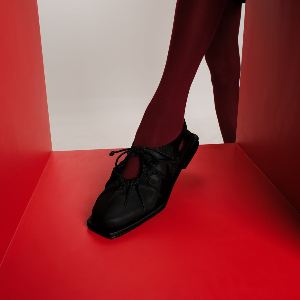 CEKHAS X VIRA TANDIA - Vexi Black Flat Shoes