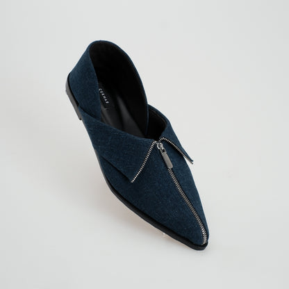 CEKHAS - Clare Flat Shoes Denim MEASURES Collection
