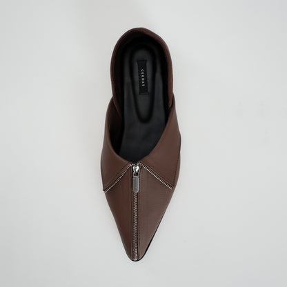 CEKHAS - Clare Flat Shoes Brown MEASURES Collection