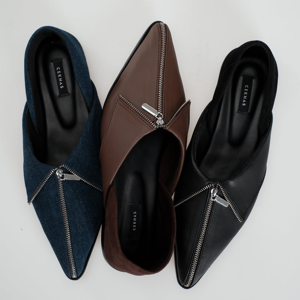 CEKHAS - Clare Flat Shoes Brown MEASURES Collection