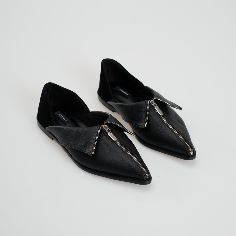 CEKHAS - Clare Flat Shoes Black MEASURES Collection