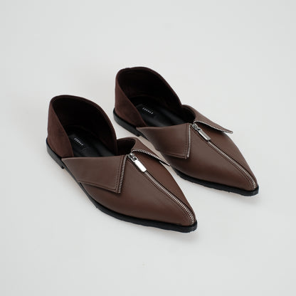 CEKHAS - Clare Flat Shoes Brown MEASURES Collection