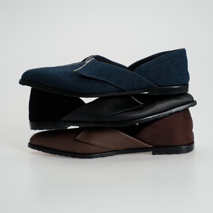 CEKHAS - Clare Flat Shoes Denim MEASURES Collection