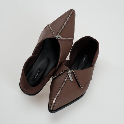 CEKHAS - Clare Flat Shoes Brown MEASURES Collection