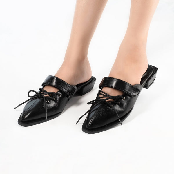 Collin Black Mules Wanita Reminiscence Collection