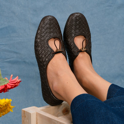 CEKHAS - Odelia Brown Flat Shoes Wanita REVERIE Collection