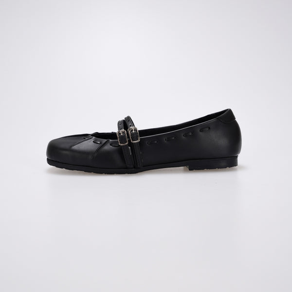 essential - Gwena Black Flat Shoes S/S 2026 KL Collection