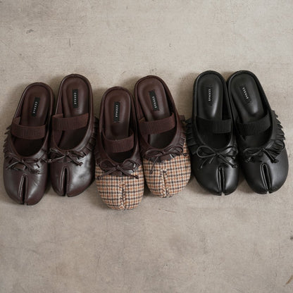 CEKHAS - Joyce Plaid Tartan Tabi Sandal Mules PLAID & POISE Collection
