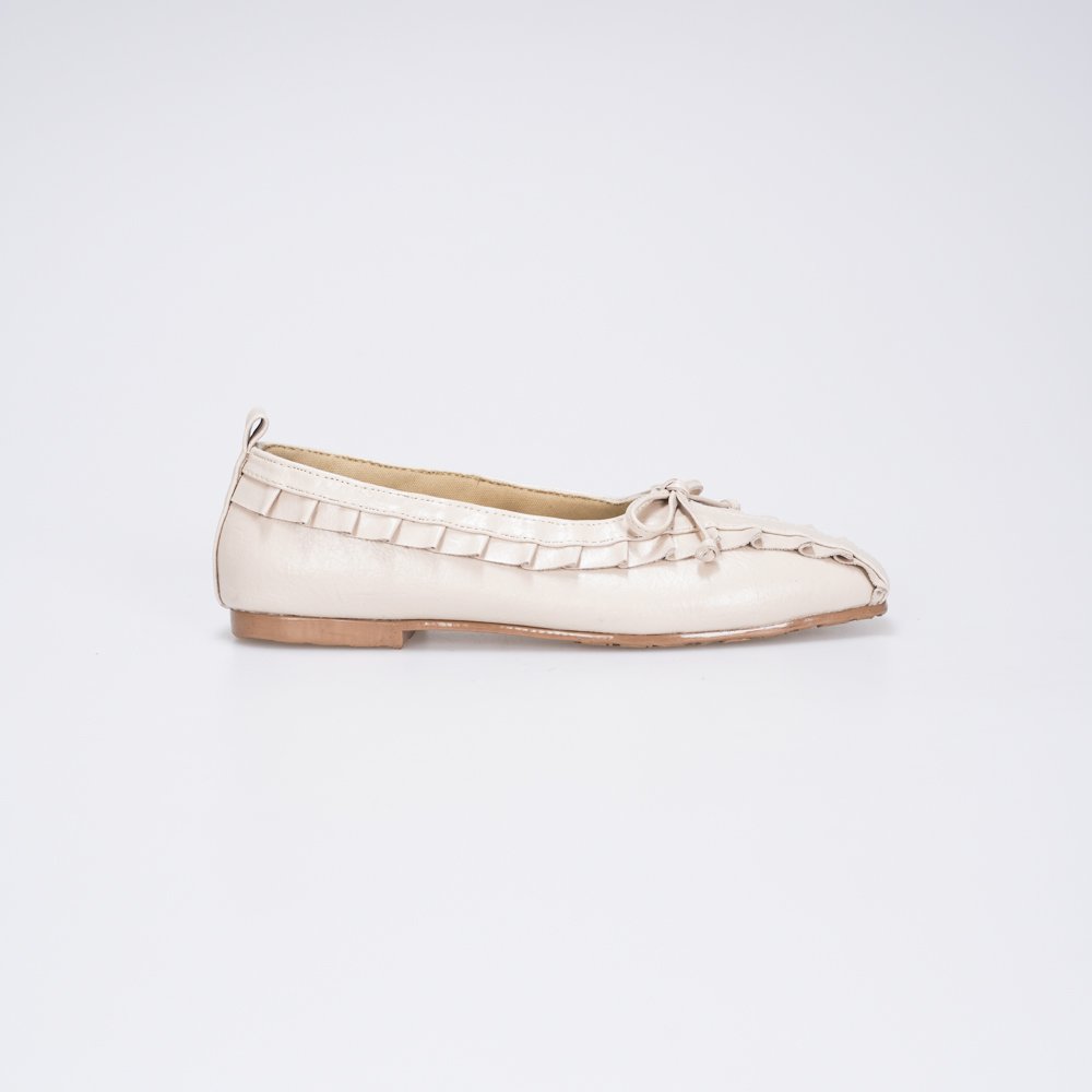 CEKHAS - Amber Beige Cream Flat Shoes Ballet Flats PLAID & POISE Collection