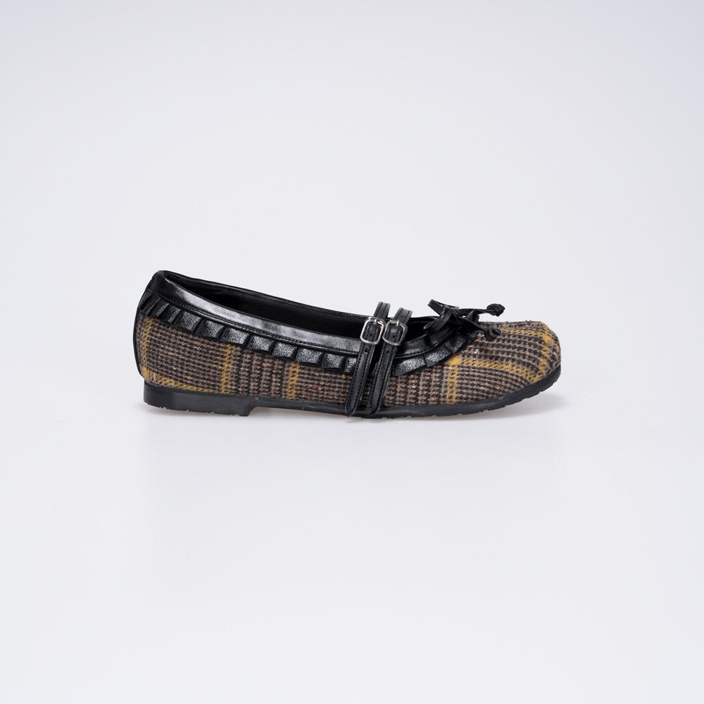 CEKHAS - Enola Plaid Tartan Tabi Flat Shoes PLAID & POISE Collection