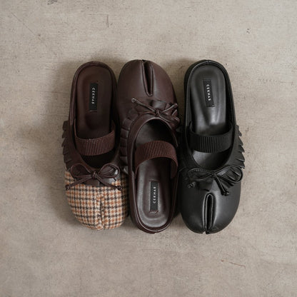 CEKHAS - Joyce Brown Tabi Sandal Mules PLAID & POISE Collection