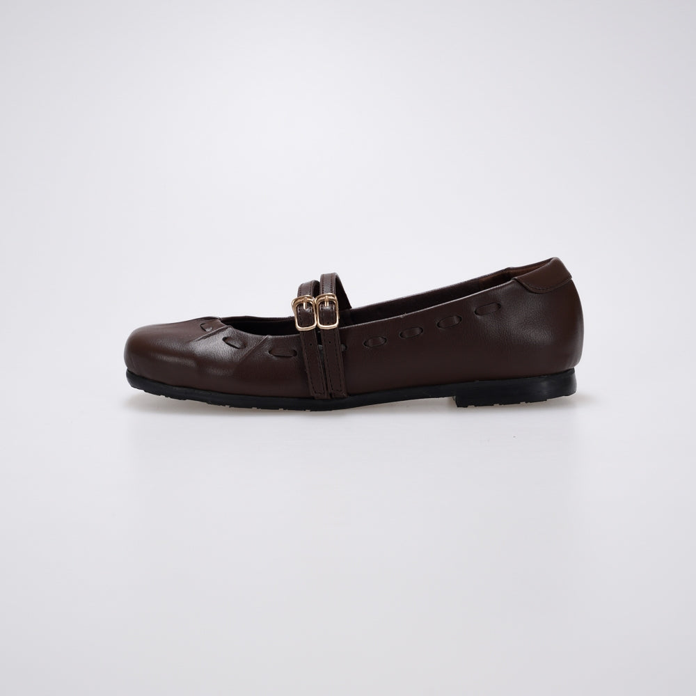 Essential - Gwena Brown Flat Shoes S/S 2026 KL Collection