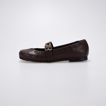 Essential - Gwena Brown Flat Shoes S/S 2026 KL Collection