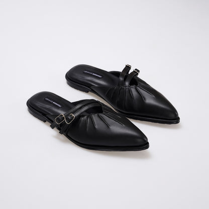Essential - Serena Black Mules S/S 2026 KL Collection
