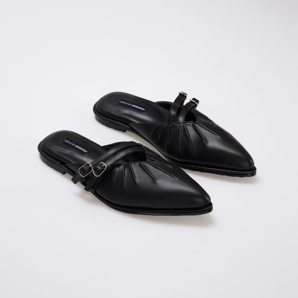 Essential - Serena Black Mules S/S 2026 KL Collection