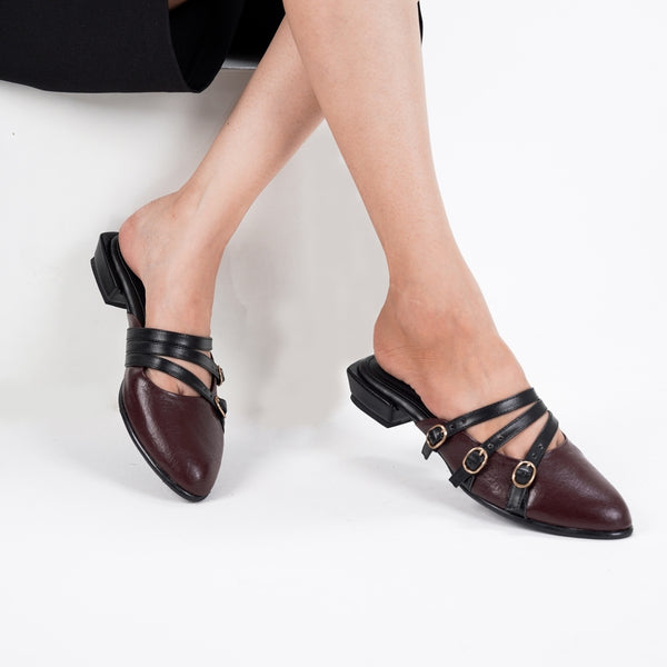 CEKHAS - Leora Wood Mules Sandal Wanita URBAN GRACE II Collection