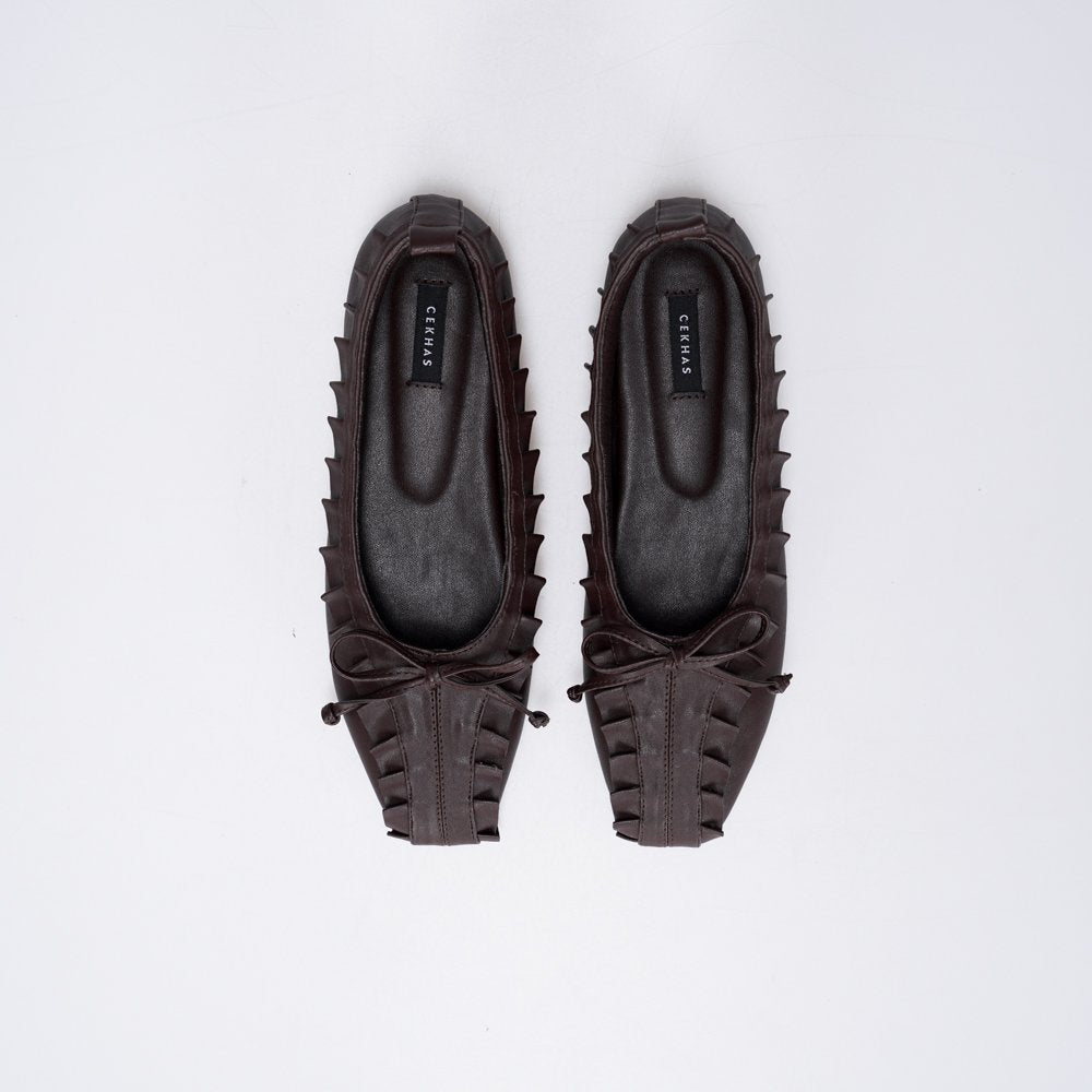 CEKHAS - Amber Brown Flat Shoes Ballet Flats PLAID & POISE Collection