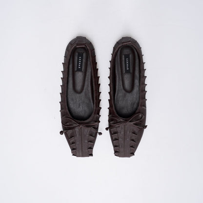 CEKHAS - Amber Brown Flat Shoes Ballet Flats PLAID & POISE Collection