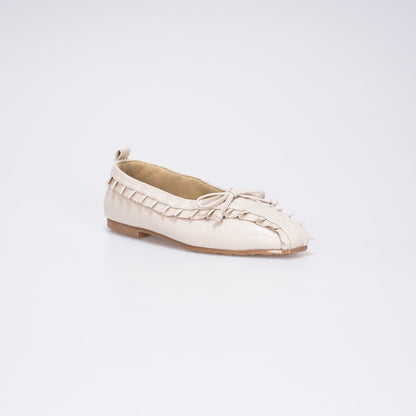 CEKHAS - Amber Beige Cream Flat Shoes Ballet Flats PLAID & POISE Collection