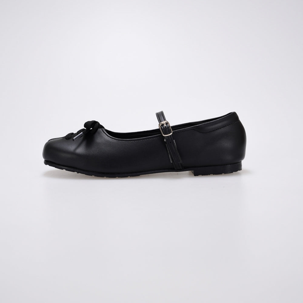 Essential - Lona Black Flat Shoes S/S 2026 KL Collection