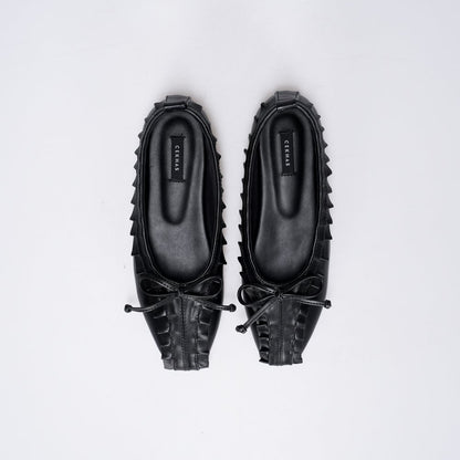 CEKHAS - Amber Black Flat Shoes Ballet Flats PLAID & POISE Collection