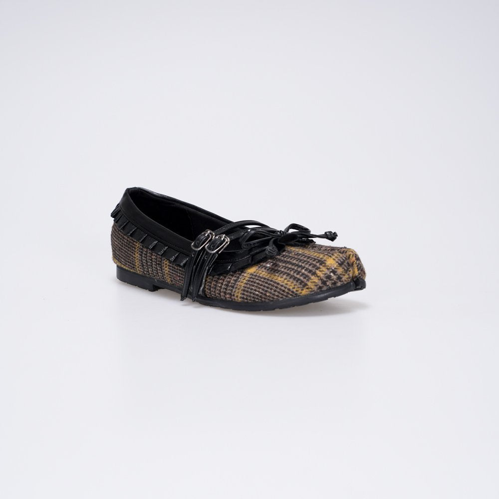 CEKHAS - Enola Plaid Tartan Tabi Flat Shoes PLAID & POISE Collection