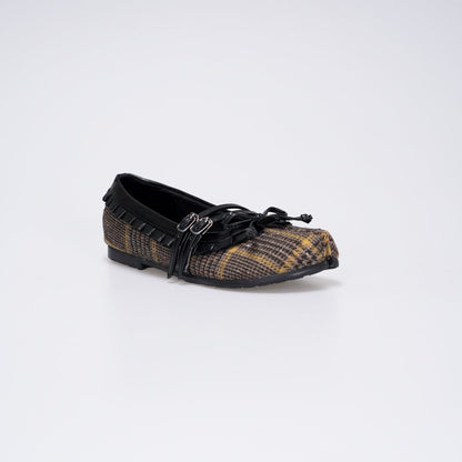 CEKHAS - Enola Plaid Tartan Tabi Flat Shoes PLAID & POISE Collection