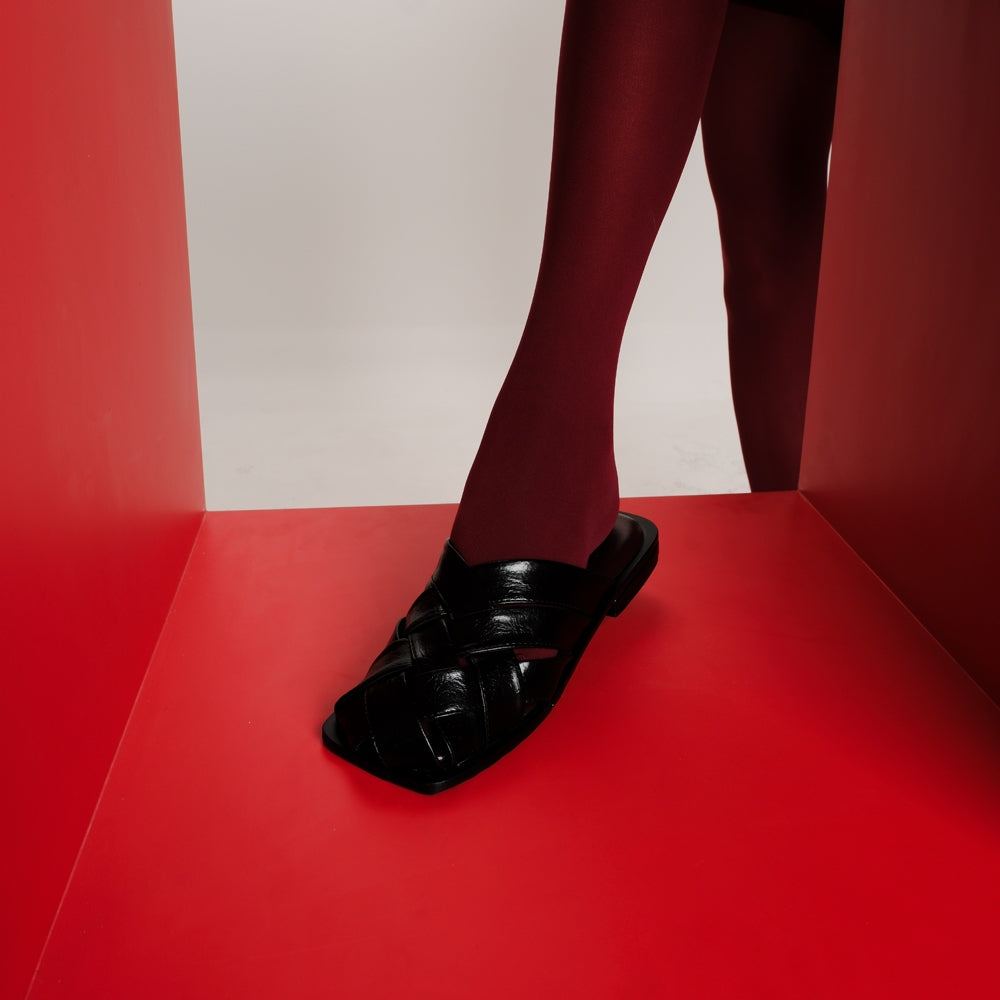 CEKHAS X VIRA TANDIA - Vrow Black Sandal