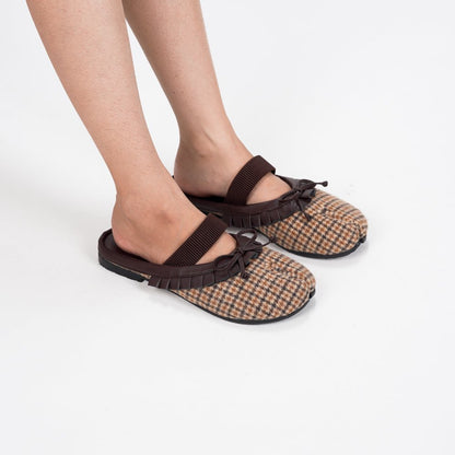 CEKHAS - Joyce Plaid Tartan Tabi Sandal Mules PLAID & POISE Collection