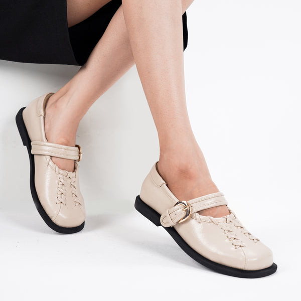 CEKHAS - New Lenorra Ivroy Flat Shoes Mary Jane Wanita WORKCATION
