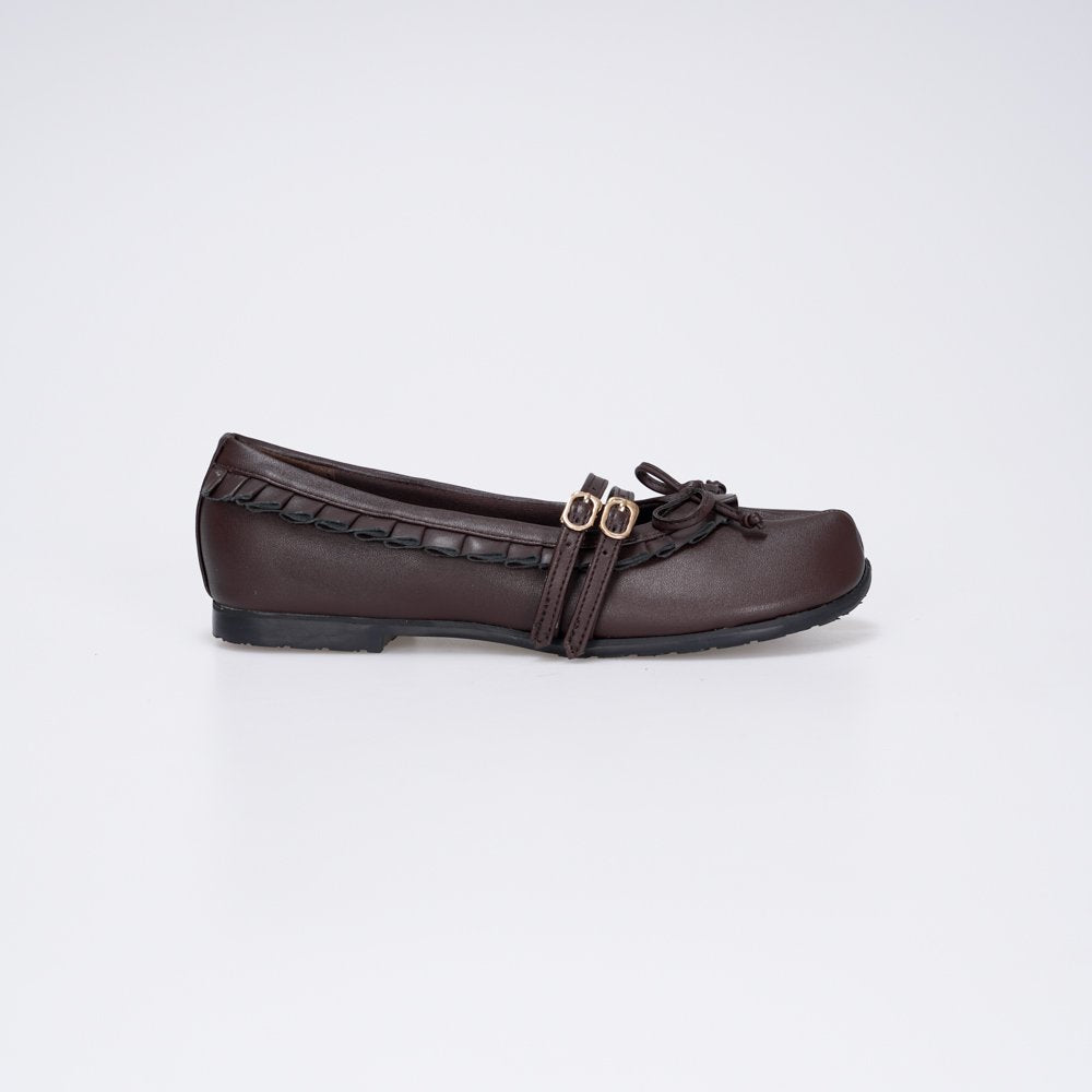CEKHAS - Enola Brown Tabi Flat Shoes PLAID & POISE Collection