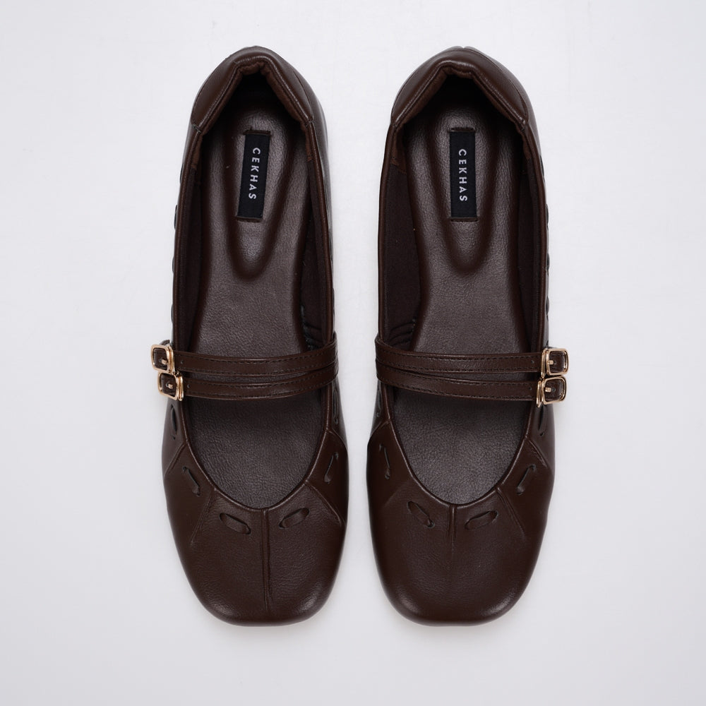 Essential - Gwena Brown Flat Shoes S/S 2026 KL Collection