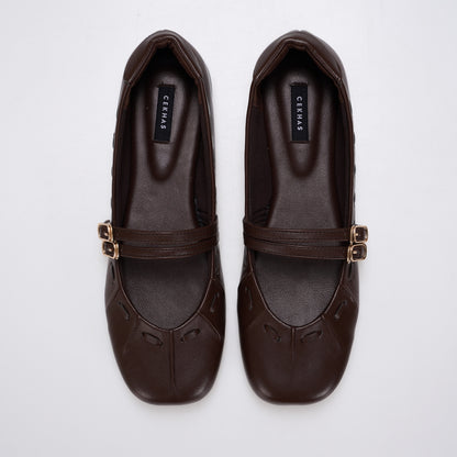 Essential - Gwena Brown Flat Shoes S/S 2026 KL Collection