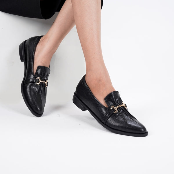 CEKHAS - Richelle Black Loafers Shoes Wanita URBAN GRACE Collection