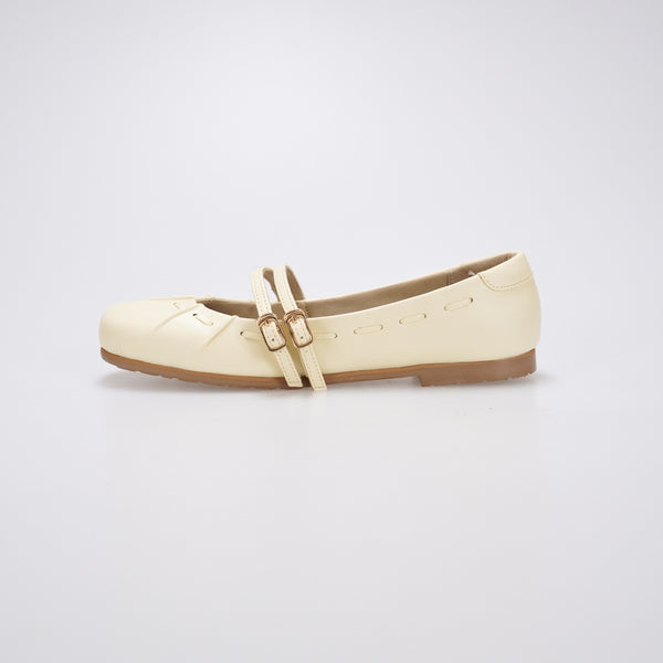 Essential - Gwena Butter Yellow Flat Shoes S/S 2026 KL Collection