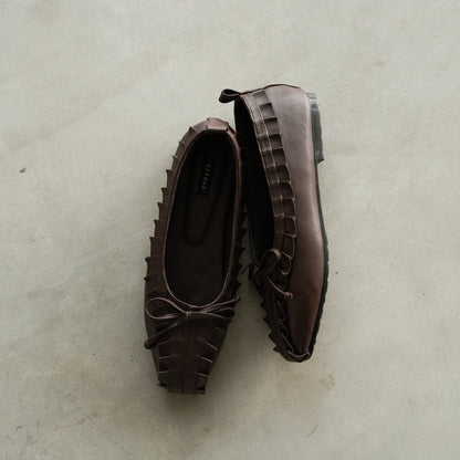 CEKHAS - Amber Brown Flat Shoes Ballet Flats PLAID & POISE Collection