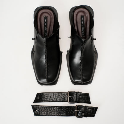CEKHAS X VIRA TANDIA - Voux Black Mules