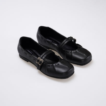 essential - Gwena Black Flat Shoes S/S 2026 KL Collection