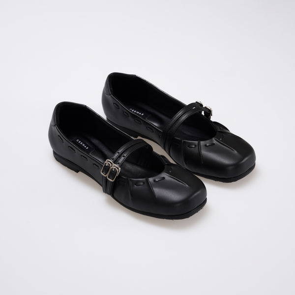 essential - Gwena Black Flat Shoes S/S 2026 KL Collection