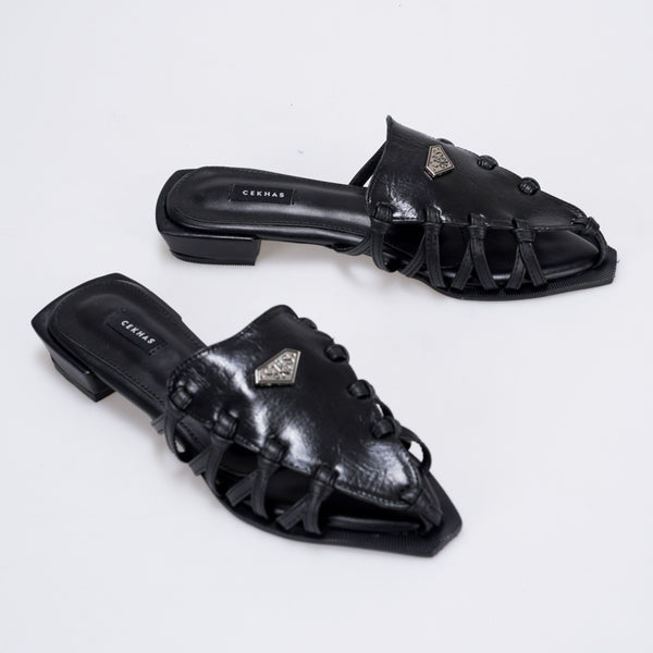 Michelle Black Sandal Mules Wanita JAKARTA Series