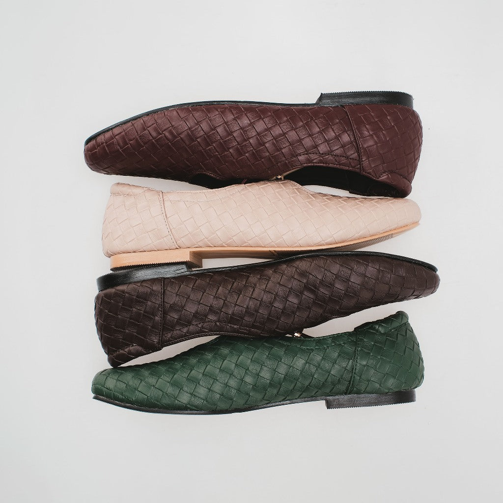 CEKHAS - Odelia Brown Flat Shoes Wanita REVERIE Collection