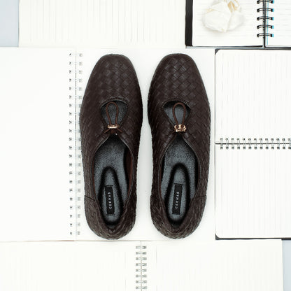 CEKHAS - Odelia Brown Flat Shoes Wanita REVERIE Collection