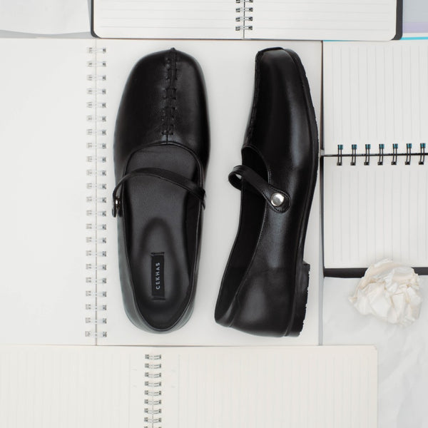 CEKHAS - Kaeya Genuine Leather Flat Shoes Genuine Leather THE CONTRAST