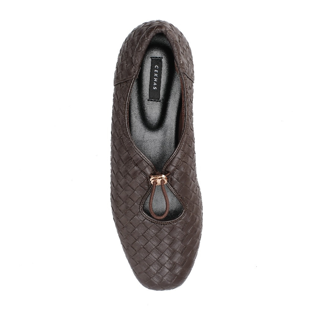 CEKHAS - Odelia Brown Flat Shoes Wanita REVERIE Collection
