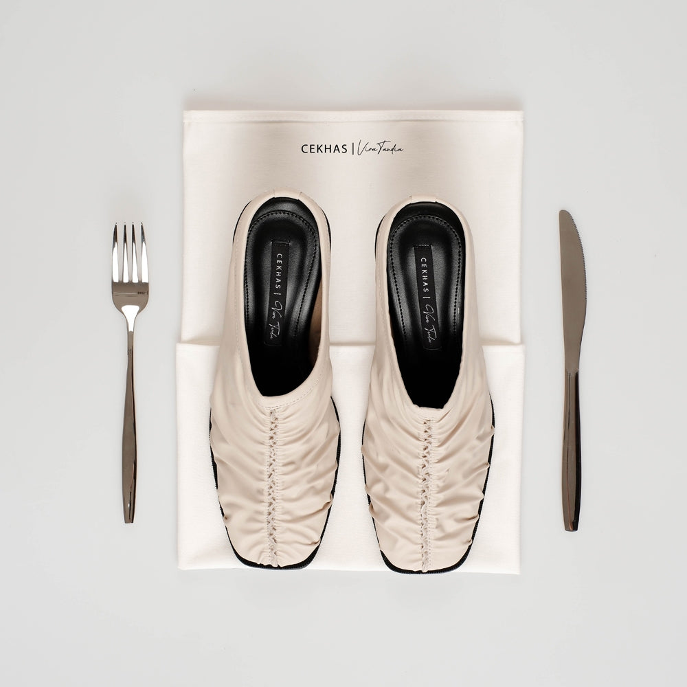 CEKHAS X VIRA TANDIA - Vozeela Cream Heels