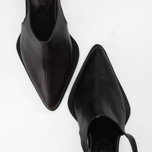 CEKHAS - Zoey Black Genuine Leather Heels THE CONTRAST